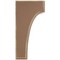 Ekena Millwork 5 1/4"W x 4"D x 8"H Clarksville Wood Vintage Decor Bracket, Weathered Brown BKTWD05X04X08CVBR - alternate 2